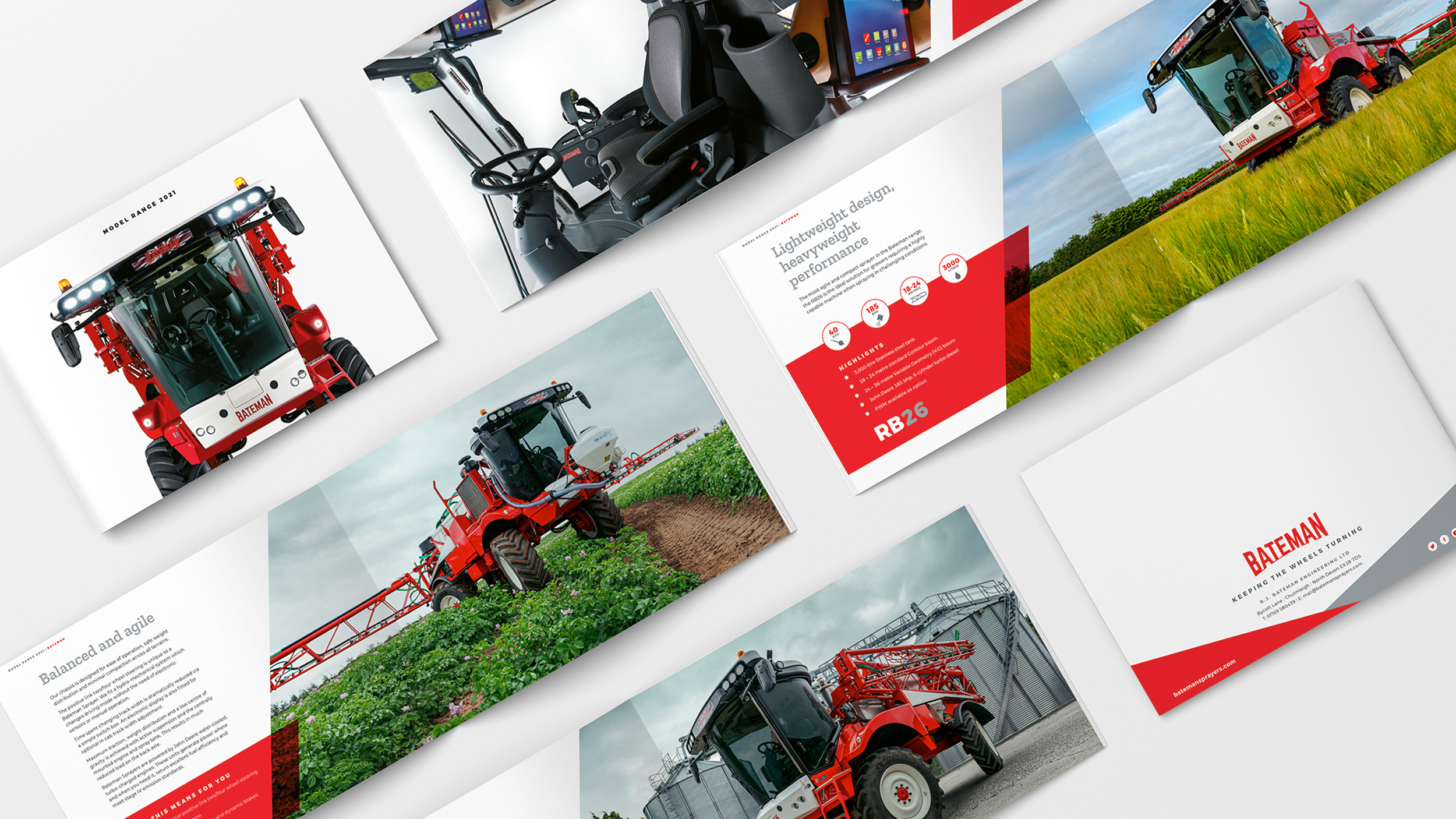 bateman sprayers brochure graphics