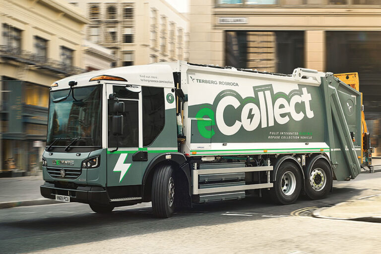 dennis eagle electric refuse collection vehicle