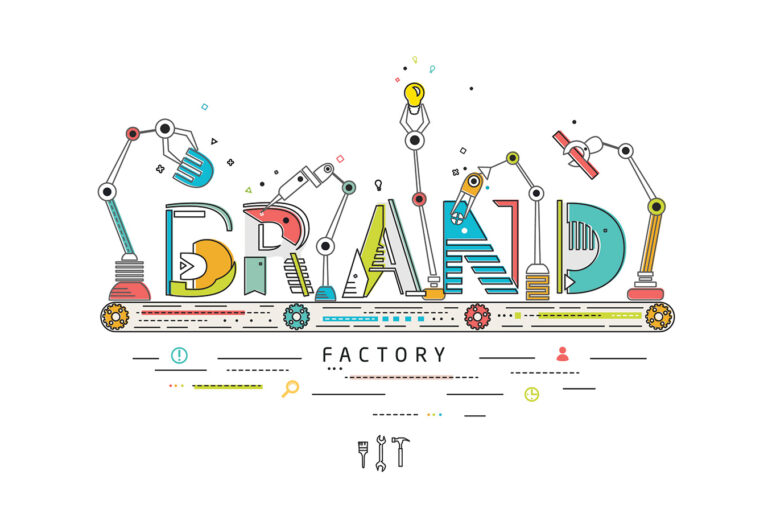 creation of a brand identity illustration