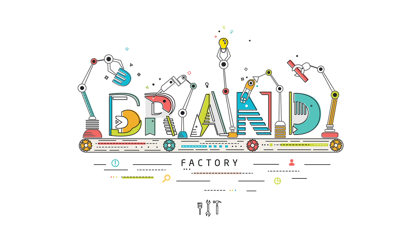 creation of a brand identity illustration