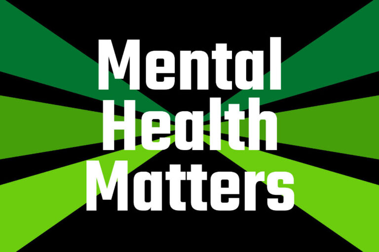 mental health matters text banner