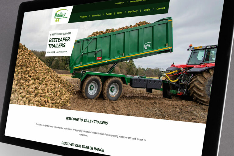 bailey trailers website on mac screen