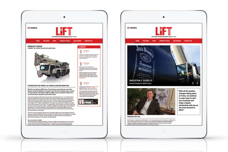 Lift E-zine for Terex Cranes