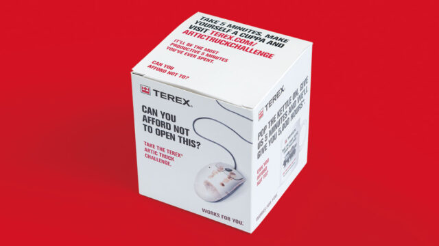 Terex cranes tea mug in a presentation box