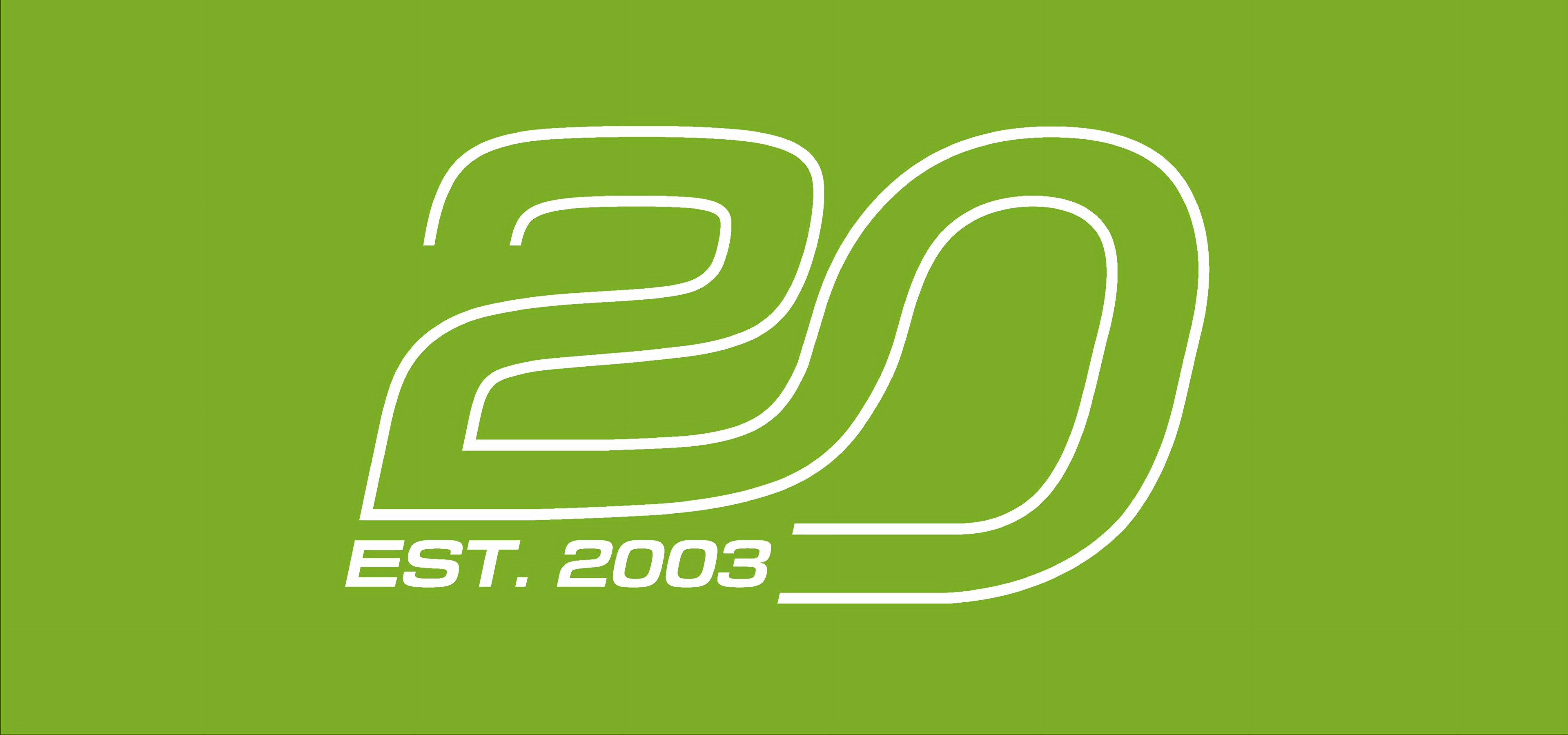 20 years of greensquare logo