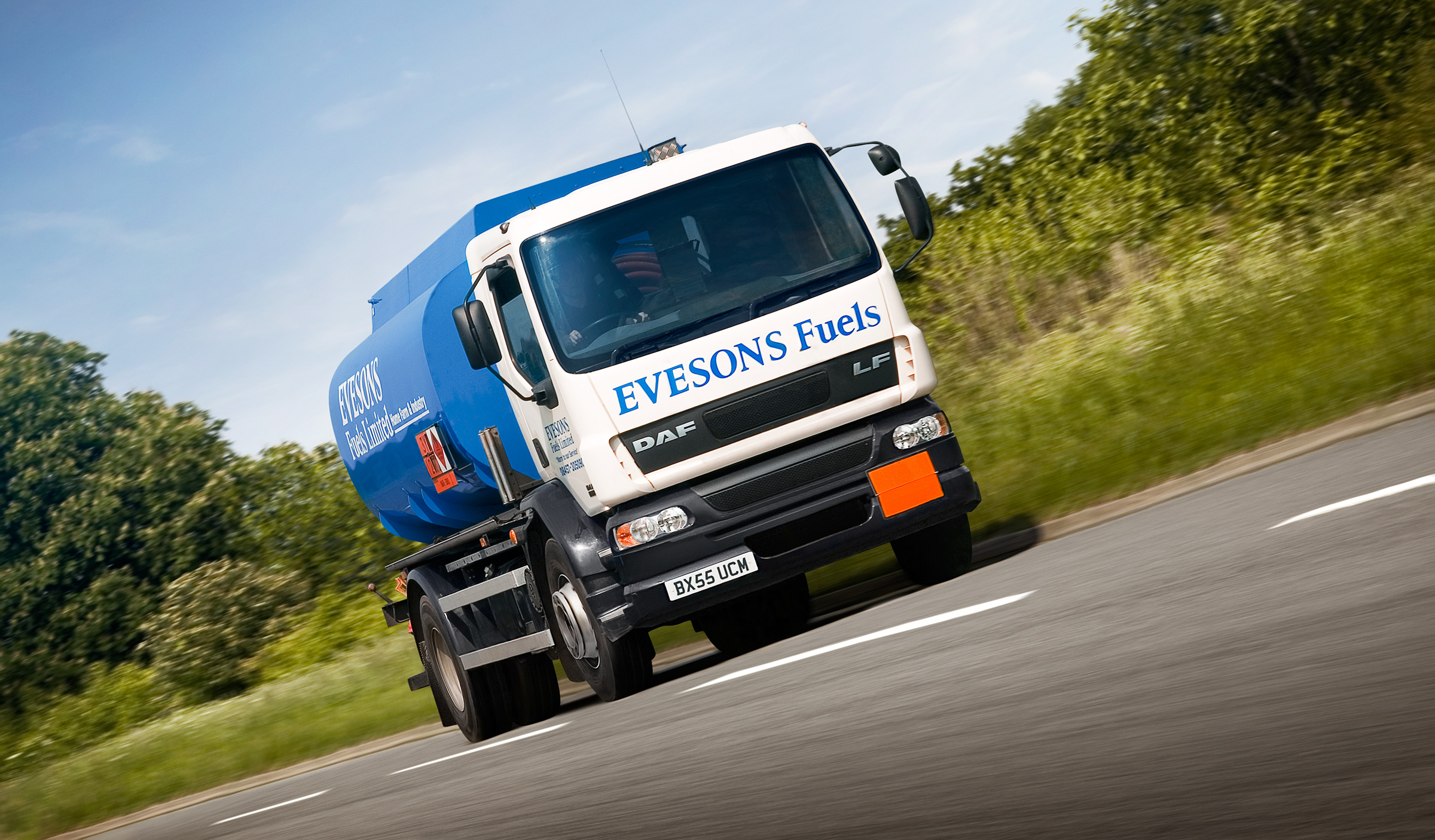 evesons fuels daf truck