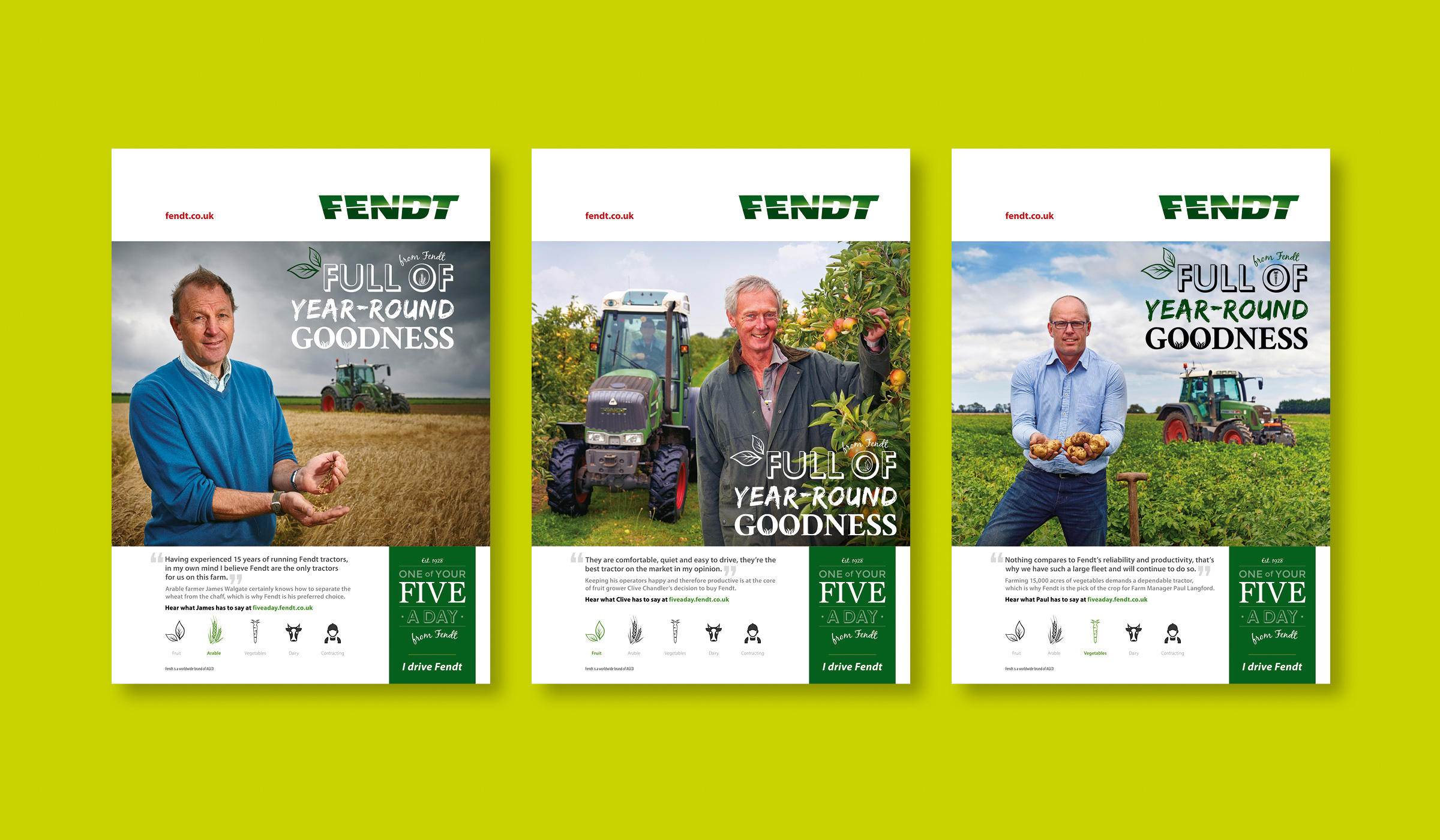 fendt five a day advertising campaign