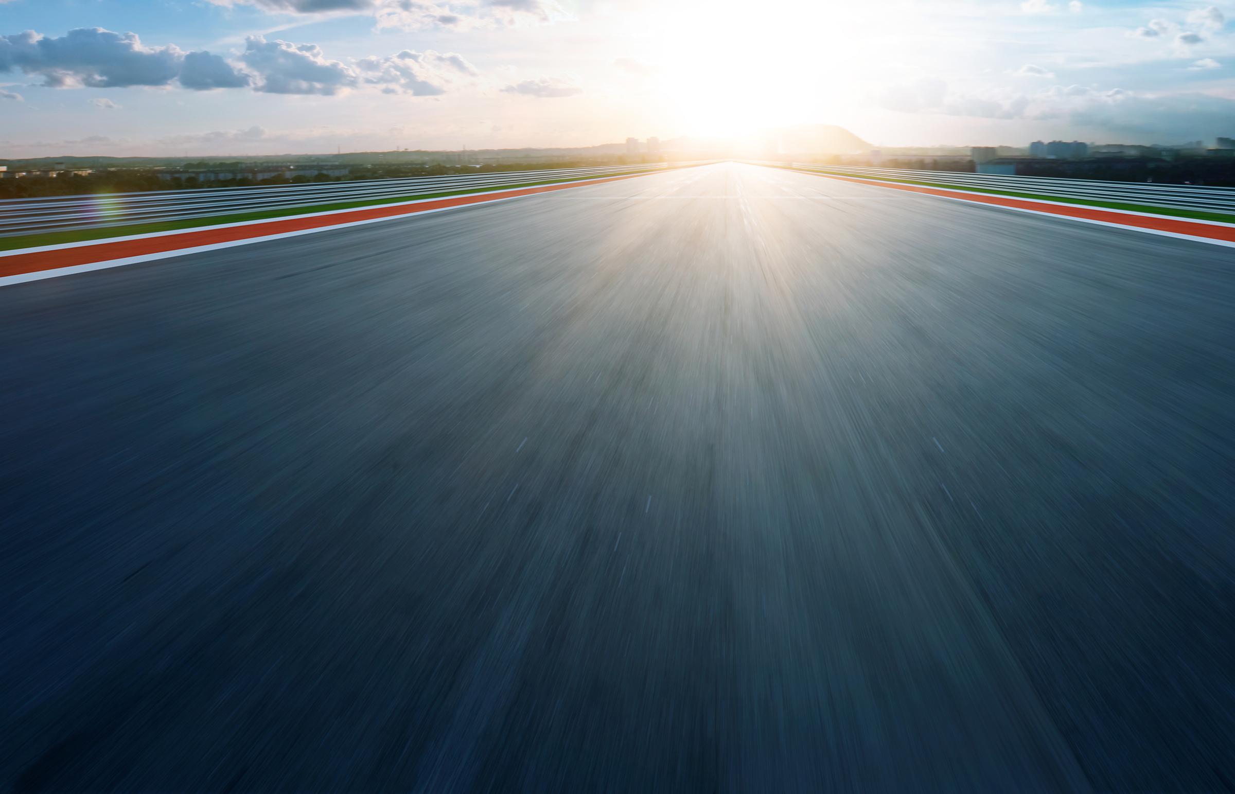 an open road being driven on at speed